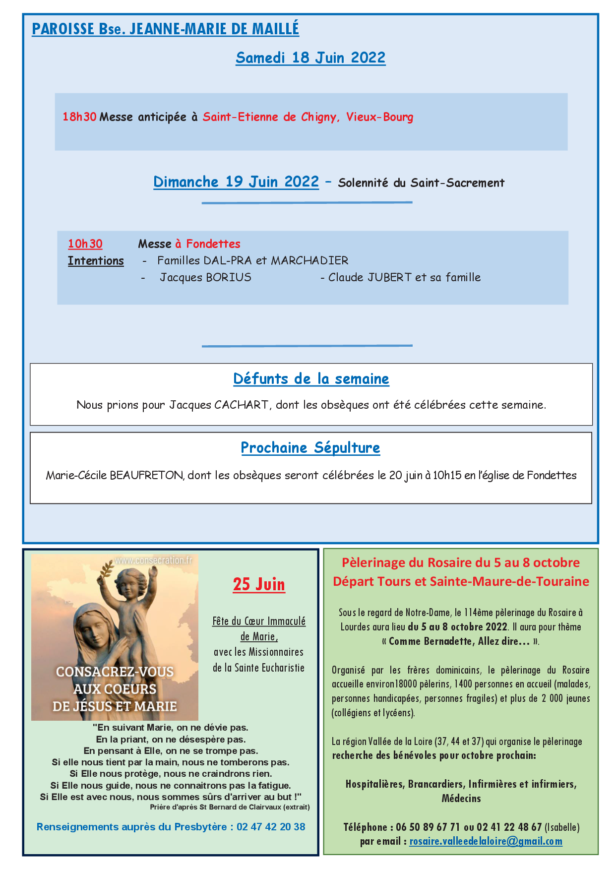 Flash infos - Samedi 18 juin 2022